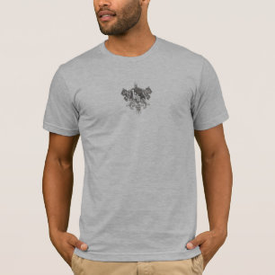 T-shirt Titre de chevalier - prenez les amis, gris