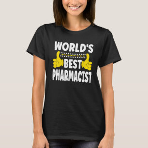 T-shirt Titre de l'emploi du meilleur pharmacien du monde