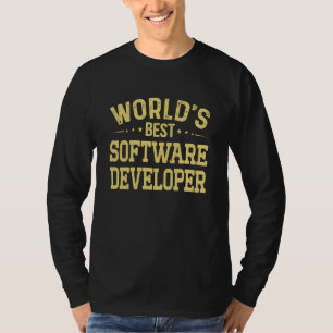 T-shirt Titre de poste de développeur de logiciels le meil