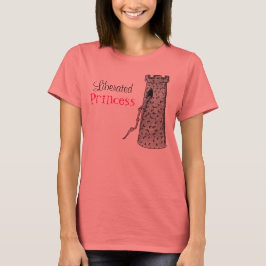 T-SHIRT TITRE DE PRINCESSE LIBÉRÉE (Devant)