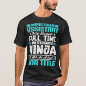 T-shirt Titre de profession assistant administratif (Devant)
