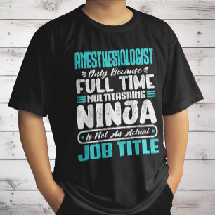 T-shirt Titre de Profession d'Anesthésiste Compétences Hum