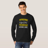 T-shirt Titre de technicien employé drôle technic (Devant entier)