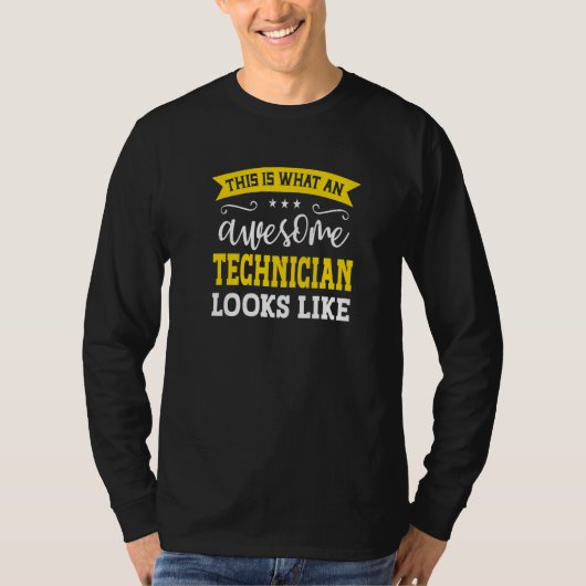 T-shirt Titre de technicien employé drôle technic (Devant)