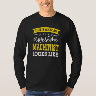 T-shirt Titre d'emploi de machiniste employé drôle Machini