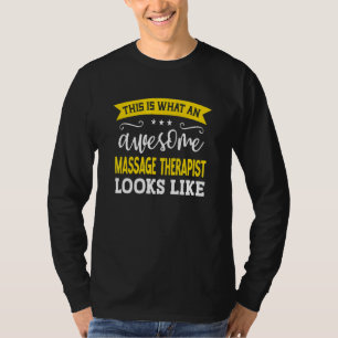 T-shirt Titre d'emploi Thérapeute de Massage Employé Théra