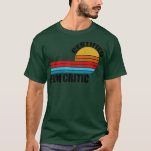 T-shirt titre du poste de critique vintage