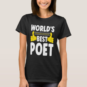 T-shirt Titre du poste de poète le plus élevé au monde Poè