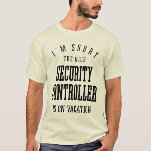 T-shirt Titre du travail amusant du contrôleur de sécurité