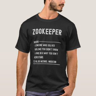 T-shirt Titre du travail de définition de gardien de texte