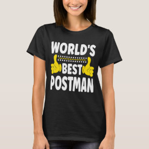 T-shirt Titre professionnel du meilleur postman du monde P
