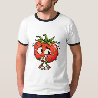T-shirt Titre : Tomate Nerveuse Drôle Mignonne et Excentri