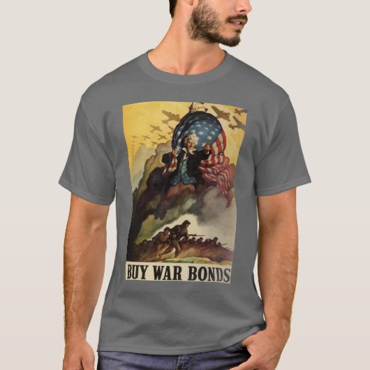 T-shirt Titres d'emprunt de guerre d'achat d'Oncle Sam (Devant)