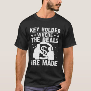 T-shirt Titulaire De Clé Où Les Accords Sont Faits