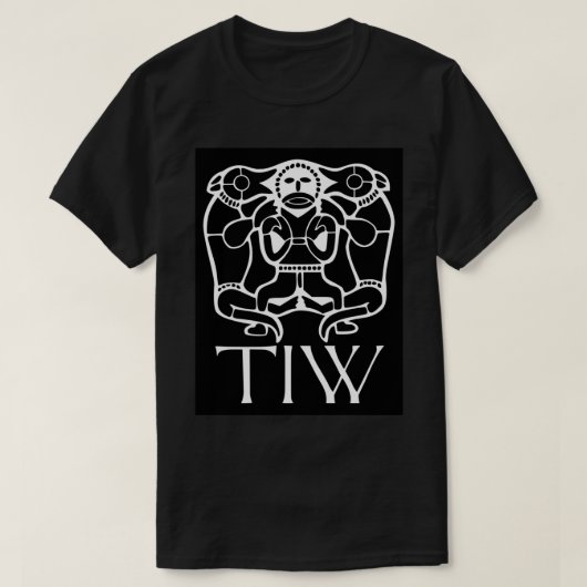 T-shirt Tiw - Dieu de guerre anglo-saxon (Design devant)