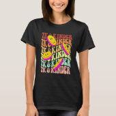 T-shirt TK and Kinder retro smile face Back To School kind (Devant)