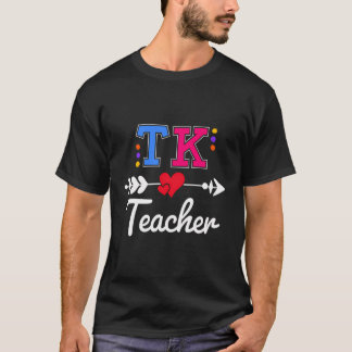 T-shirt Tk Enseignant Coeur Transitoire Maternelle