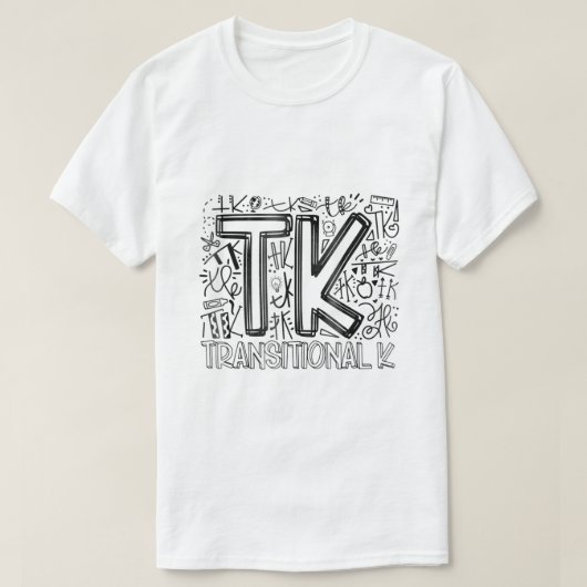 T-shirt TK TransitionTypographie De Jardin D'Enfants Retou (Design devant)