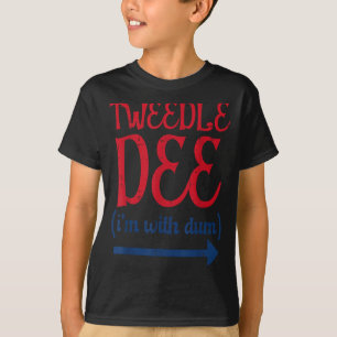 T-shirt Tle Dee Avec Dum Costume Assorti Halloween Femmes