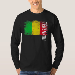 T-shirt Tnenkou Mali Drapeau Pour Maliens Hommes Femmes En