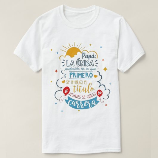T-shirt to celebrate Father's Day with Dad (Design voorkant)