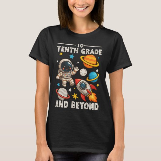T-shirt To Sophomore And Beyond Astronaut Funny Back To Sc (Devant)