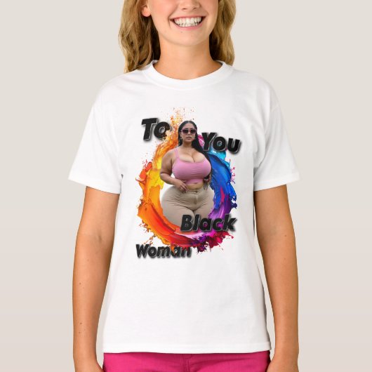 T-shirt To You Black Woman (Devant)