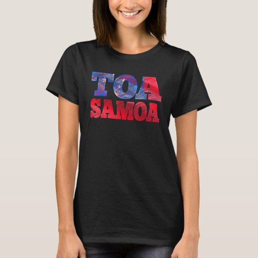 T-shirt Toa Samoa or Samoan Flag or Rugby (Devant)