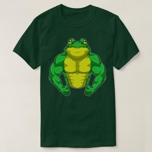T-shirt Toad en Bodybuilder avec de grands Muscles (Design devant)