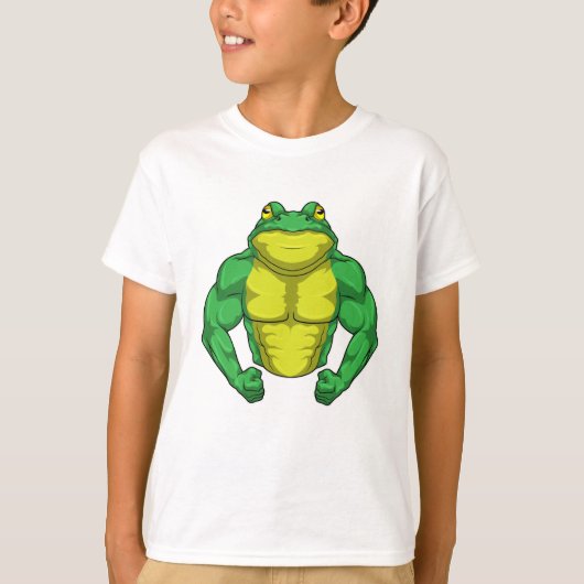 T-shirt Toad en Bodybuilder avec de grands Muscles (Devant)