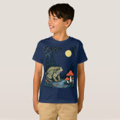 T-shirt Toad Foraging Toadstools In A Moonlit Woodland (Devant entier)
