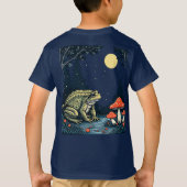 T-shirt Toad Foraging Toadstools In A Moonlit Woodland (Dos)