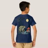 T-shirt Toad Foraging Toadstools In A Moonlit Woodland (Dos entier)