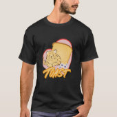 T-shirt Toast à la fleur de chats (Devant)