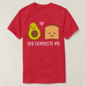 T-shirt Toast Avocado Vous Me Complétez Correspondant Toa (Design devant)
