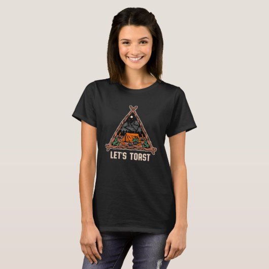 T-shirt Toast Camper Wildlife Camper Outdoor Happine (Devant entier)