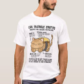 T-shirt Toast de beurre d'énergie infini chat (Devant)