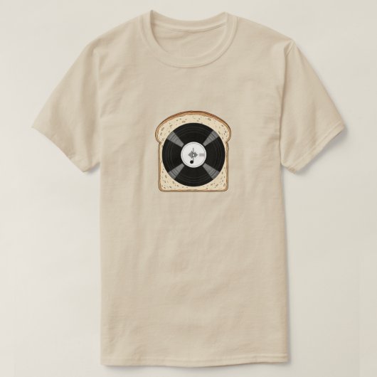 T-shirt toast en vinyle | Funny Music Record Tee (Design devant)