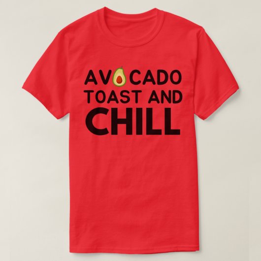 T-shirt Toast Et Refroidissement Avocado 2 (Design devant)