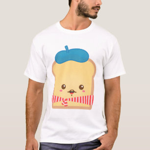 T-shirt Toast français mignon avec Moustache