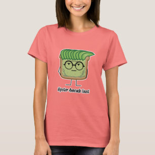 T-shirt Toast Hipster de l'Avocado lunettes de poils grais