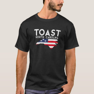 T-shirt Toast North Carolina USA State America Travel