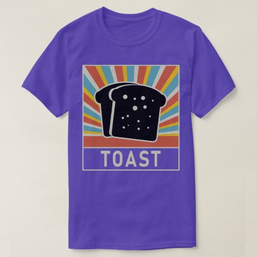 T-shirt Toast Retro de style vintage (Design devant)