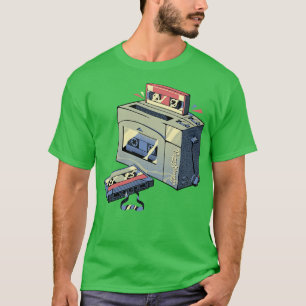 T-shirt Toaster Tape Musique Vintage par Tobe Fonseca