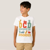 T-shirt TOC Trouble Obsessionnel de Chat Chaton Mignon (Devant entier)