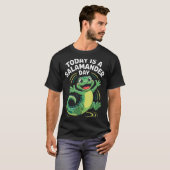 T-shirt Today Is A Salamander Day Funny Cute Cartoon Herpe (Devant entier)