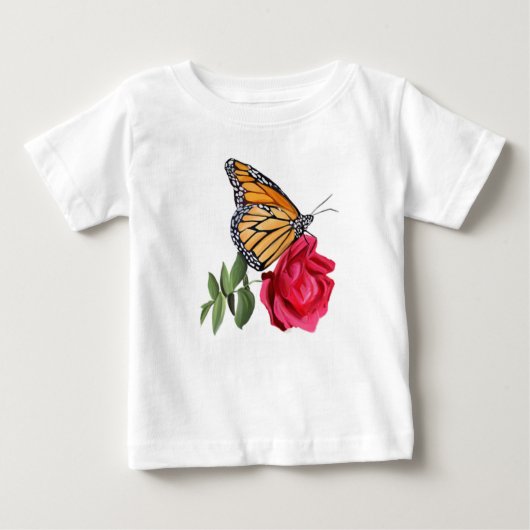 T-shirt Toddler avec le papillon Monarch sur la ro (Devant)