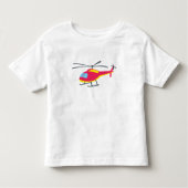 T-shirt Toddler de l'hélicoptère volant mignon (Devant)