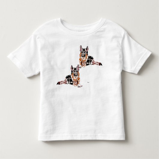 T-Shirt : Toddler / German Shepherd (Voorkant)