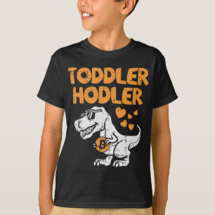 T-shirt Toddler Hodler Trex Bitcoin BTC Cryptocurer